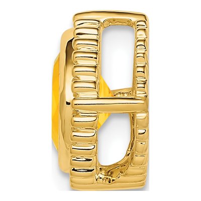 14K Yellow Gold Citrine Slide Pendant – view 2