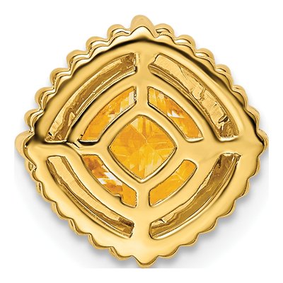 14K Yellow Gold Citrine Slide Pendant – view 4