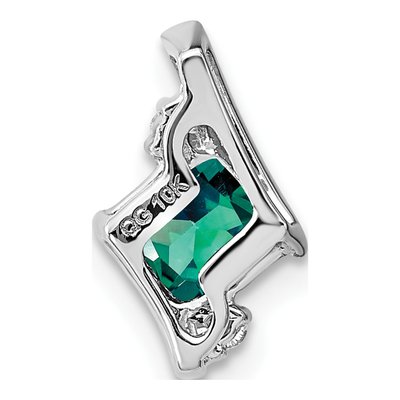 10K White Gold Diamond Slide Pendant – view 4