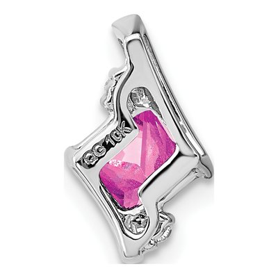 Sterling Silver Diamond Pendant – view 4