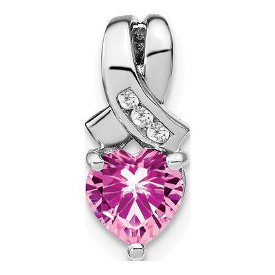 Sterling Silver Diamond Pendant