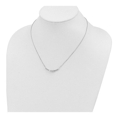 14K White Gold 3/4 ct tw Lab-Grown Diamond Bar Necklace – view 3