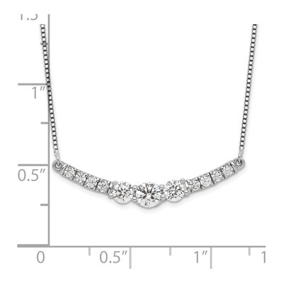 14K White Gold 3/4 ct tw Lab-Grown Diamond Bar Necklace – view 4
