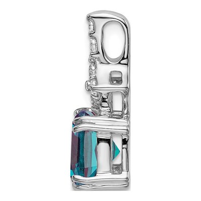14K White Gold 1/5 ct tw Lab-Grown Diamond Slide Pendant – view 2
