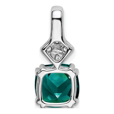 14K White Gold 1/5 ct tw Lab-Grown Diamond Slide Pendant – view 3