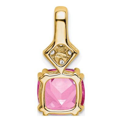 14K Yellow Gold 1/5 ct tw Lab-Grown Diamond Slide Pendant – view 3