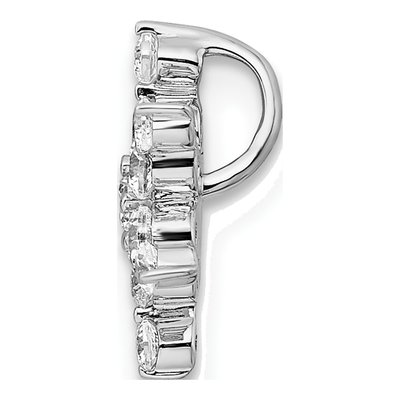 14K White Gold Lab Grown Diamond Star Slide Pendant – view 2