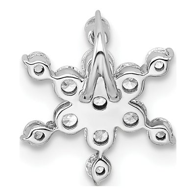 14K White Gold Lab Grown Diamond Star Slide Pendant – view 3