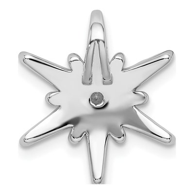 14K White Gold Lab Grown Diamond Slide Pendant – view 4