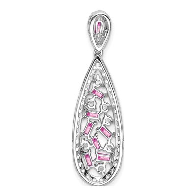 14K White Gold 7/8 ct tw Lab-Grown Diamond Pure Serenity Cr Sapp Slide Pendant – view 3