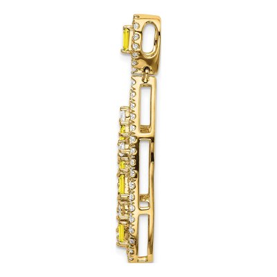 14K Yellow Gold 7/8 ct tw Lab-Grown Diamond Slide Pendant – view 2