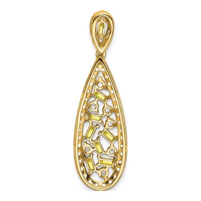 14K Yellow Gold 7/8 ct tw Lab-Grown Diamond Slide Pendant – view 3