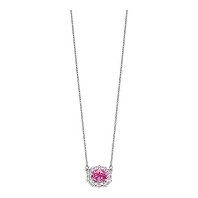 14K White Gold 1 ct tw Lab-Grown Diamond Necklace – view 3