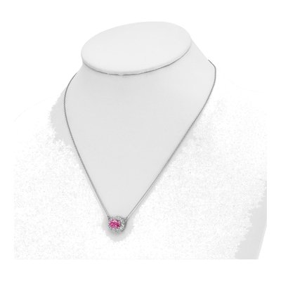 14K White Gold 1 ct tw Lab-Grown Diamond Necklace – view 4