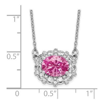 14K White Gold 1 ct tw Lab-Grown Diamond Necklace – view 5