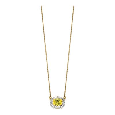 14K Yellow Gold 1 ct tw Lab-Grown Diamond Necklace – view 3