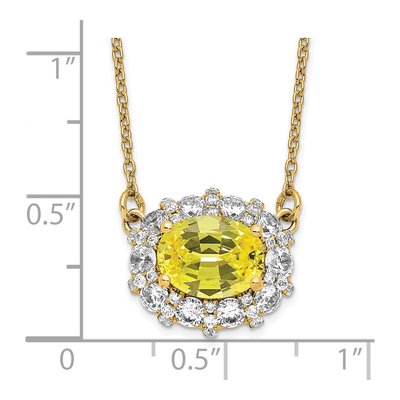 14K Yellow Gold 1 ct tw Lab-Grown Diamond Necklace – view 5
