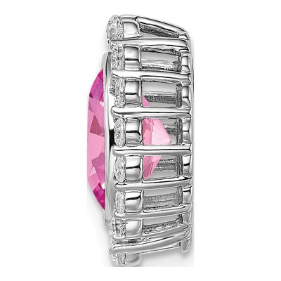 14K White Gold 1/2 ct tw Lab-Grown Diamond Slide Pendant – view 3