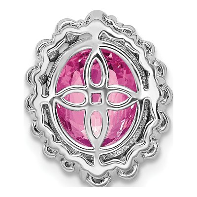 14K White Gold 1/2 ct tw Lab-Grown Diamond Slide Pendant – view 4