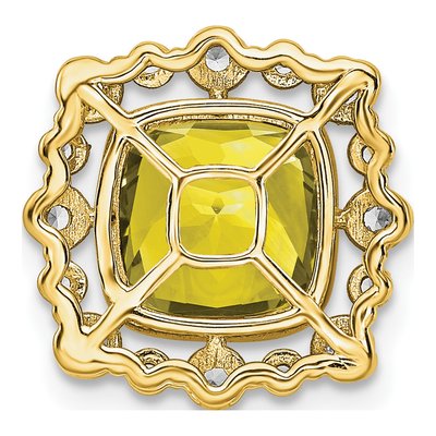 14K Yellow Gold 1/2 ct tw Lab-Grown Diamond Slide Pendant – view 4