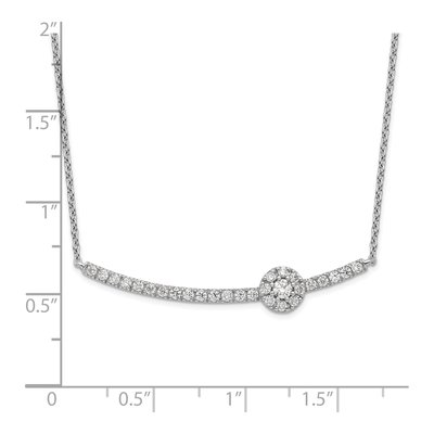 14K White Gold 1/2 ct tw Lab-Grown Diamond Bar Necklace – view 4