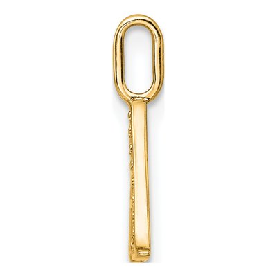 10K Yellow Gold Diamond Letter A Pendant – view 2