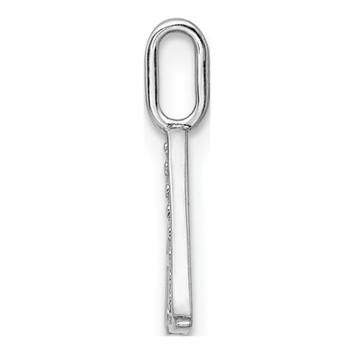 14K White Gold Diamond Letter A Pendant – view 3