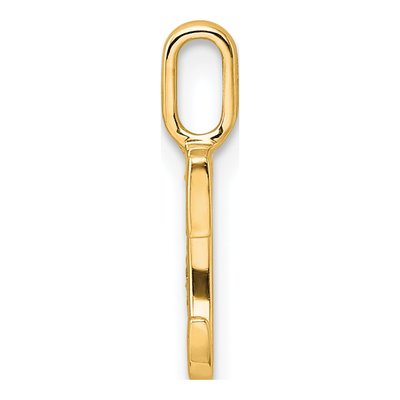 10K Yellow Gold Diamond Letter C Pendant – view 2
