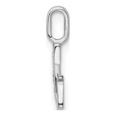 14K White Gold Diamond Letter G Pendant – view 3