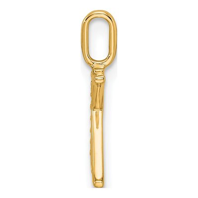 10K Yellow Gold Diamond Letter K Pendant – view 2