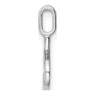 14K White Gold Diamond Letter S Pendant – view 3