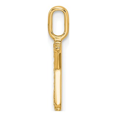 10K Yellow Gold Diamond Letter X Pendant – view 2