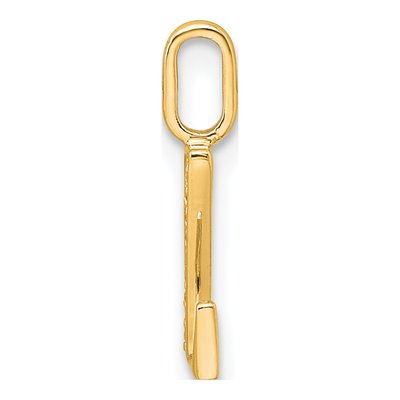 10K Yellow Gold Diamond Letter Z Pendant – view 2