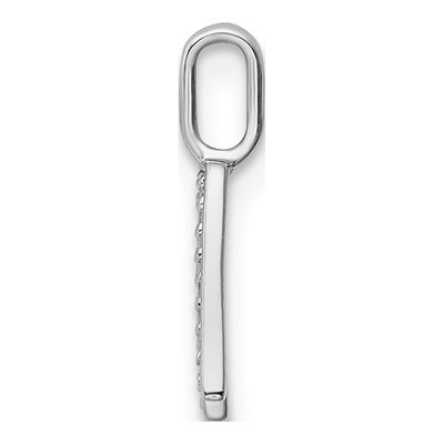 14K White Gold 1/15 ct tw Diamond Letter A Pendant – view 3