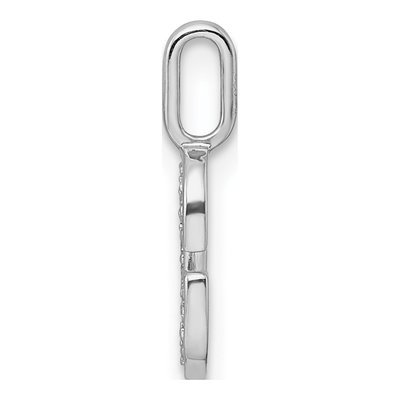 14K White Gold 1/20 ct tw Diamond Letter G Pendant – view 3