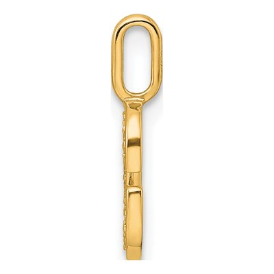 14K Yellow Gold 1/20 ct tw Diamond Letter G Pendant – view 2