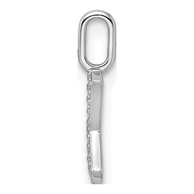 14K White Gold 1/15 ct tw Diamond Letter K Pendant – view 3