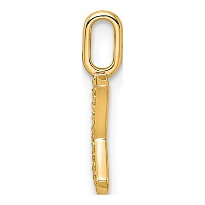 14K Yellow Gold 1/15 ct tw Diamond Letter K Pendant – view 2