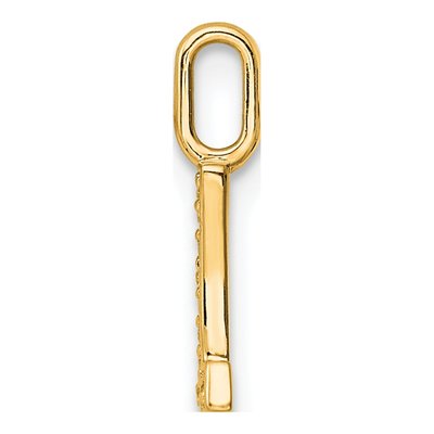 14K Yellow Gold Diamond Letter L Pendant – view 2