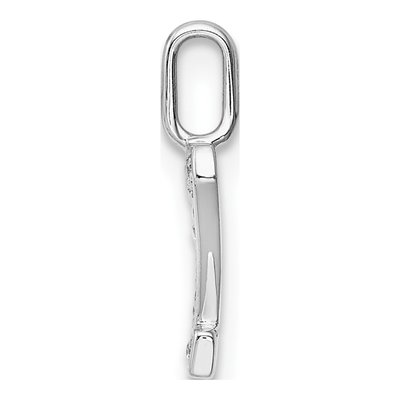 14K White Gold 1/20 ct tw Diamond Letter Z Pendant – view 2