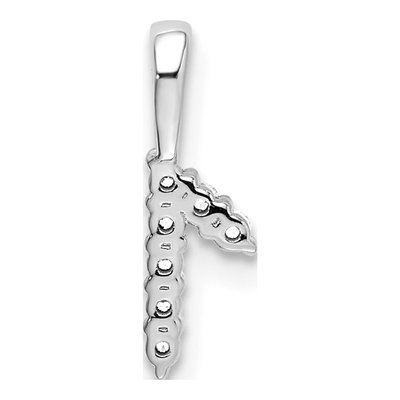 14K White Gold 1/15 ct tw Diamond Number 1 Pendant – view 5