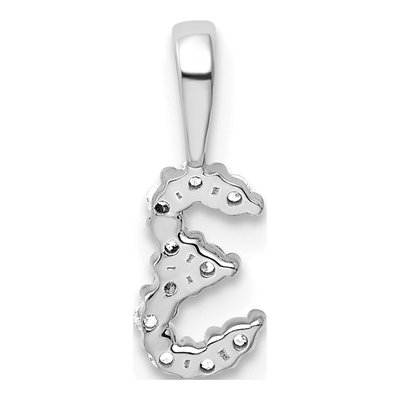 14K White Gold 1/10 ct tw Diamond Number 3 Pendant – view 5