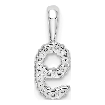 14K White Gold 1/8 ct tw Diamond Number 9 Pendant – view 5