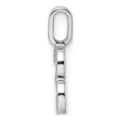 14K White Gold 1/15 ct tw Diamond Number 3 Pendant – view 3