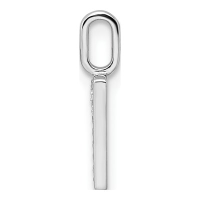 14K White Gold 1/20 ct tw Diamond Number 7 Pendant – view 3