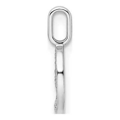 14K White Gold 0.09 ct tw Diamond Number 9 Pendant – view 3