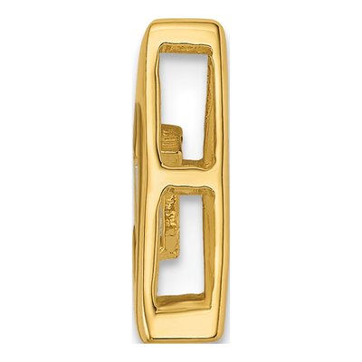 14K Yellow Gold 1/8 ct tw Diamond Triangle Slide Pendant – view 3