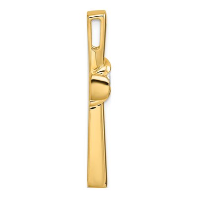 14K Yellow Gold 1/6 ct tw Diamond Cross Slide Pendant – view 2