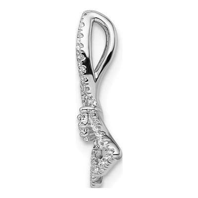14K White Gold 0.22 ct tw Diamond Butterfly Slide Pendant – view 3
