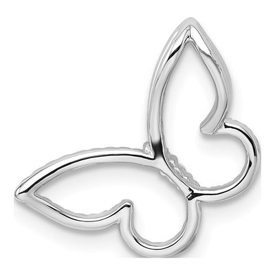 14K White Gold 0.22 ct tw Diamond Butterfly Slide Pendant – view 5